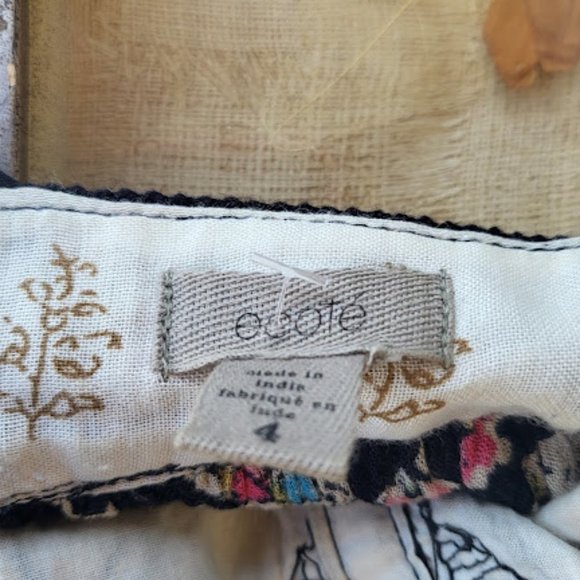 UO Ecote Floral Embroidered Criss Cross Strap A-line Boho Festival Midi Dress 4 - Picture 7 of 7